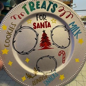 Santa treat plate